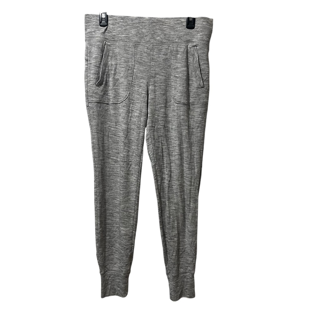 Athleta Techie Jogger Pants Womens Size Medium Heather Gray Pull On Athleisure